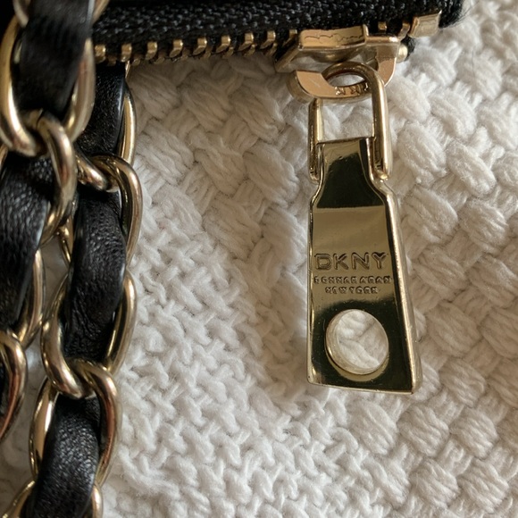 Donna Karen Quilted Leather Chain Strap Purse - Picture 8 of 13